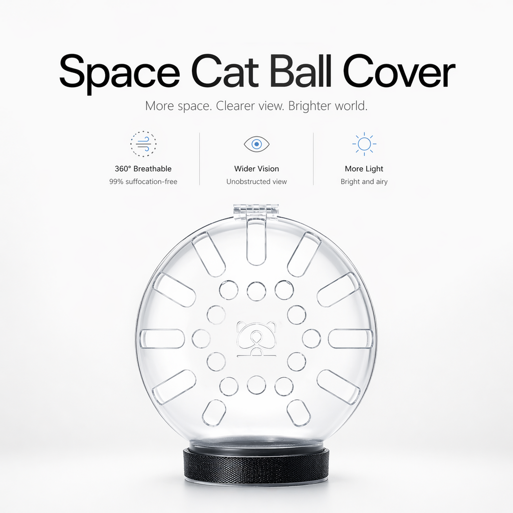 Space cat ball cover 360 breathable wider vision more light unobstructed
