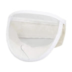 White cat muzzle inner lining soft cotton breathable vent close up